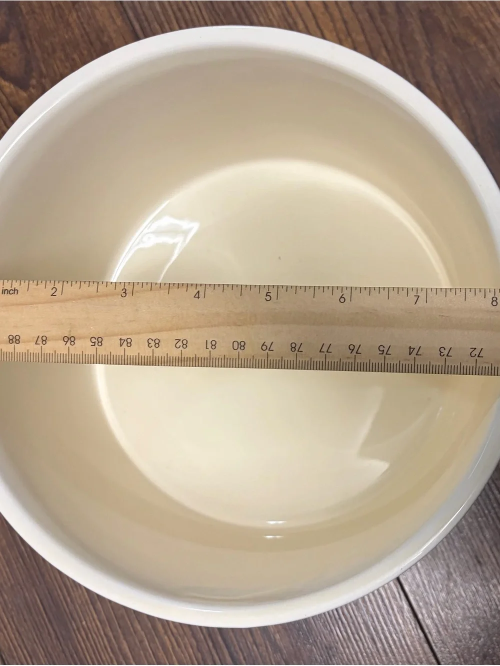 Vintage Biltmore Glazed Stoneware Soufflé Bowl, Cream, 8.5 x 5.25 in (2 qt)